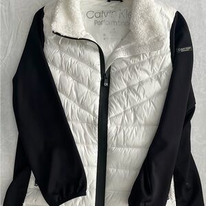 Calvin Klein Performance White Zip Jacket 1X